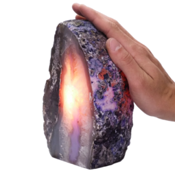 Purple-Agate-Crystal-Lamp-N2155 | Himalayan Salt Factory