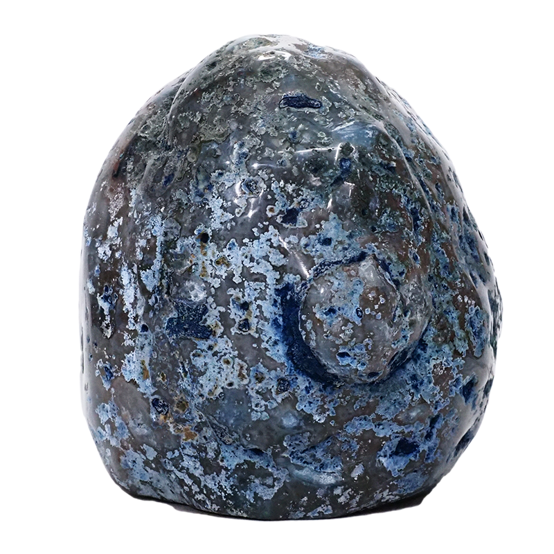 2.9kg Polished Blue Agate Crystal Lamp with White LED Bulb S1429 3 Polished-Blue-Agate-Crystal-Lamp-S1429 | Crystal Factory