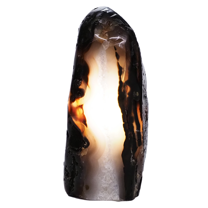1.9kg Polished River Agate Crystal Lamp with White LED Bulb S1409 4 Polished-River-Agate-Crystal-Lamp-S1409 | Crystal Factory