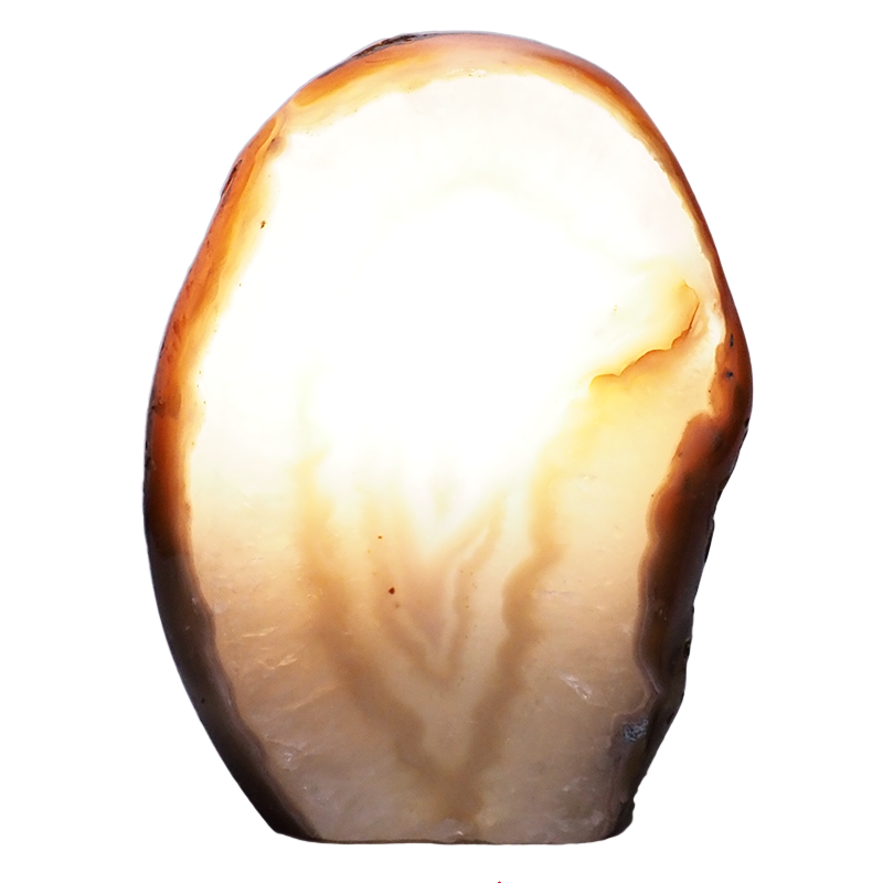 1.6kg Polished River Agate Crystal Lamp with White LED Bulb S1424 4 Polished-River-Agate-Crystal-Lamp-S1424 | Crystal Factory