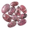 Rhodonite Cabochon Stones Parcel 10 Pieces | Crystal Factory