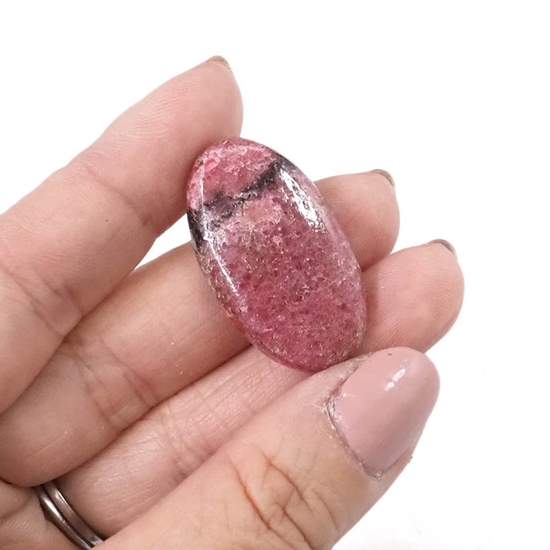 Rhodonite Cabochon Stones Parcel 10 Pieces 4 Rhodonite Cabochon Stones Parcel 10 Pieces | Crystal Factory