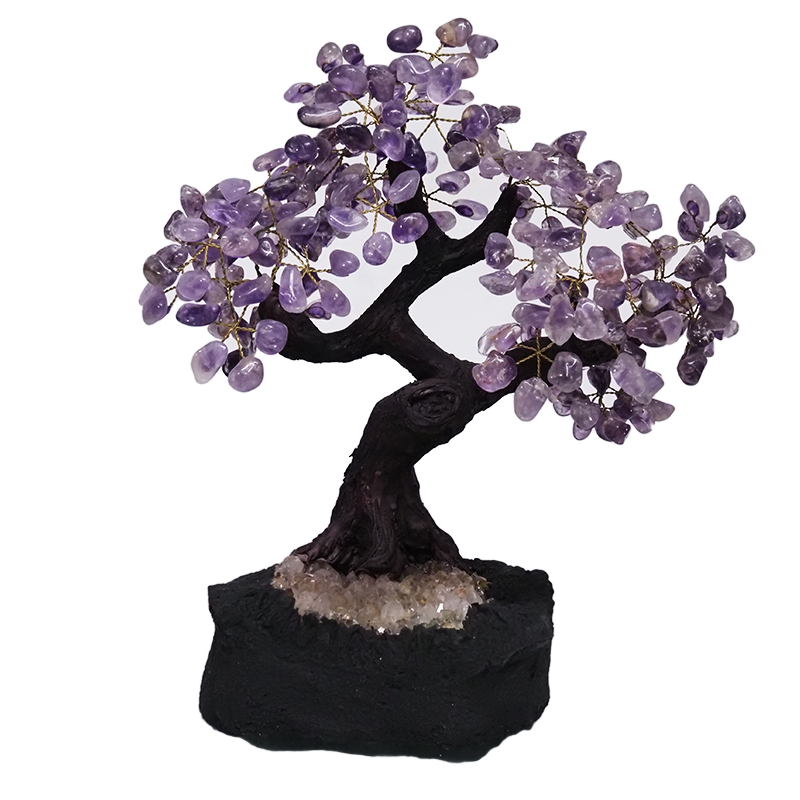 6.6kg Amethyst Gemstone Bonsai Tree on Amethyst Cluster 48 Branches DV123 3 Amethyst-Gemstone-Bonsai-Tree-on-Amethyst-Cluster-48-Branches-DV122 | Crystal Factory