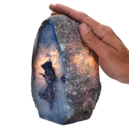 Blue-Agate-Crystal-Lamp-S1447 | Crystal Factory