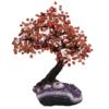 10.5kg Carnelian Gemstone Bonsai Tree on Amethyst Cluster 108 Branches DV125 1 Carnelian-Gemstone-Bonsai-Tree-on-Amethyst-Cluster-48-Branches-DV122 | Crystal Factory