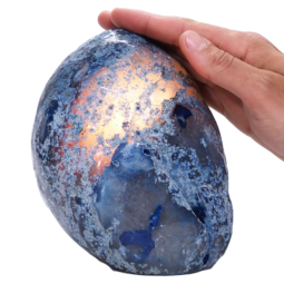 Polished-Blue-Agate-Crystal-Lamp-S1458 | Crystal Factory