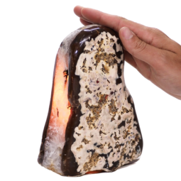 2.1kg Polished River Agate Crystal Lamp with White LED Bulb S1461 7 Polished-River-Agate-Crystal-Lamp-S1461 | Crystal Factory