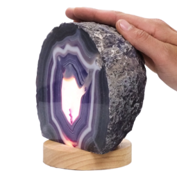 2.4kg Purple Agate Crystal Lamp with Large LED Light Base S1466 8 Purple-Agate-Crystal-Lamp-S1466 | Crystal Factory