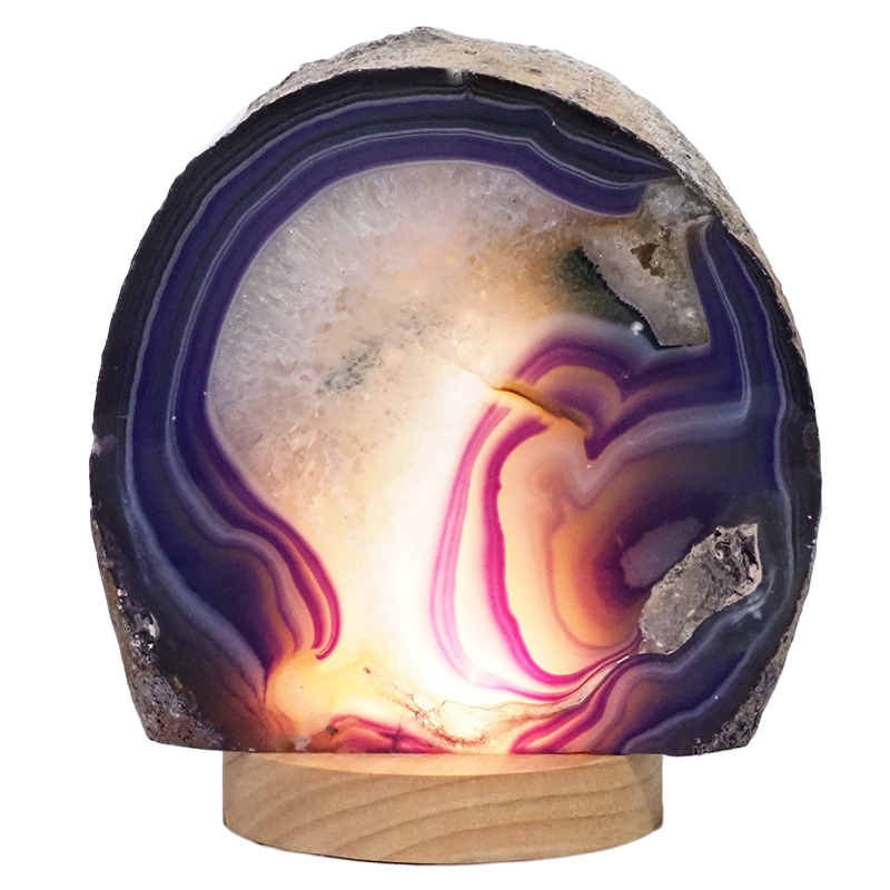 3.4kg Purple Agate Crystal Lamp with Large LED Light Base S1467 4 Purple-Agate-Crystal-Lamp-S1467 | Crystal Factory