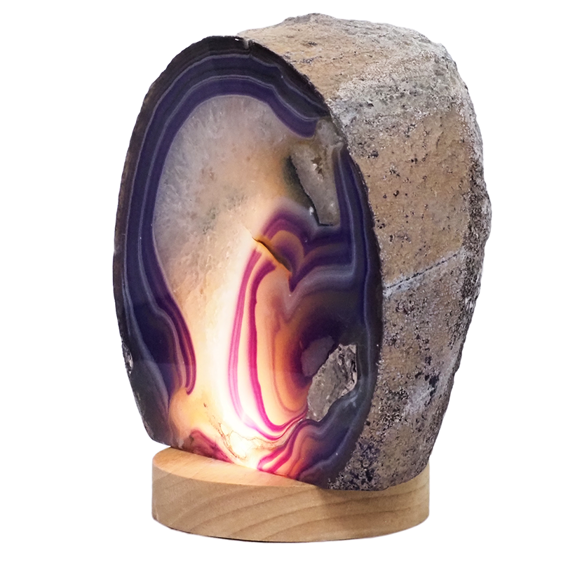3.4kg Purple Agate Crystal Lamp with Large LED Light Base S1467 5 Purple-Agate-Crystal-Lamp-S1467 | Crystal Factory