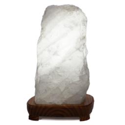 16.7kg Large Quartz Lamp on wooden base LED BULB W15 6 arge-Quartz-Lamp-W15 | Crystal Factory