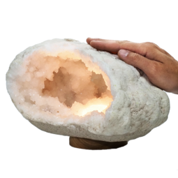 Natural-Calcite-Geode-Lamp-DK1030 | Crystal Factory