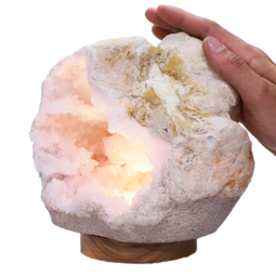 Natural-Calcite-Geode-Lamp-DK1035 | Crystal Factory