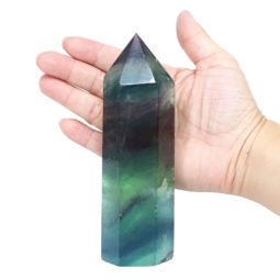 Rainbow Fluorite Terminated Point DV144 | Crystal Factory