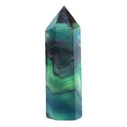 Rainbow Fluorite Terminated Point DV144 | Crystal Factory