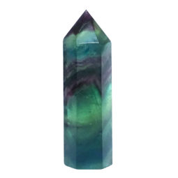 Rainbow Fluorite Terminated Point DV144 | Crystal Factory