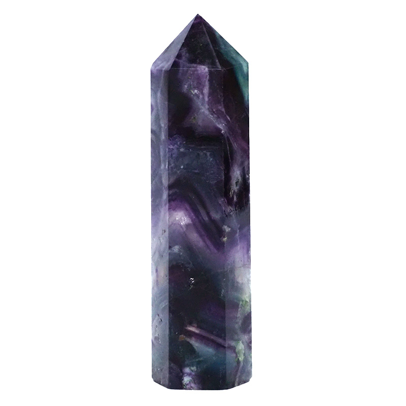 0.42kg Rainbow Fluorite Terminated Point DV146 5 Rainbow Fluorite Terminated Point DV146 | Crystal Factory