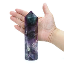 0.42kg Rainbow Fluorite Terminated Point DV146 6 Rainbow Fluorite Terminated Point DV146 | Crystal Factory