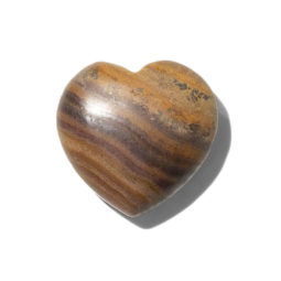Tiger Eye Heart Stone - Mini | Crystal Factory