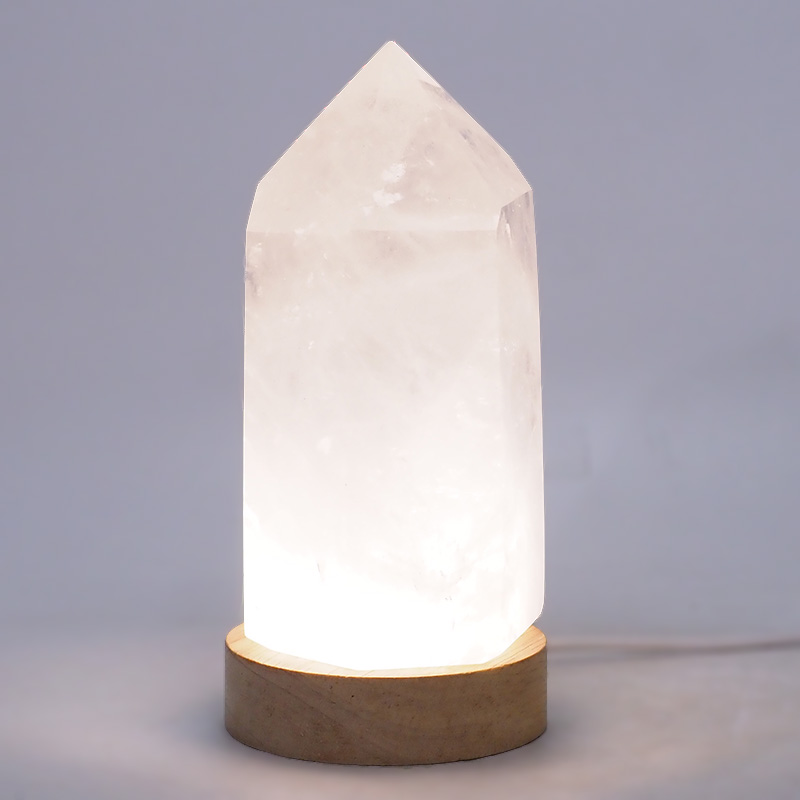 0.87kg Clear Quartz Terminated Point on Small LED Base DR523 3 Clear Quartz Terminated Point on Small LED Base DR523 | Crystal Factory