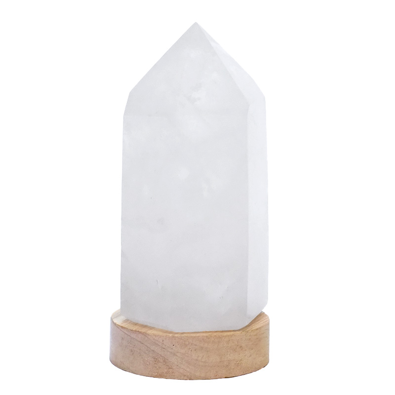 0.87kg Clear Quartz Terminated Point on Small LED Base DR523 4 Clear Quartz Terminated Point on Small LED Base DR523 | Crystal Factory