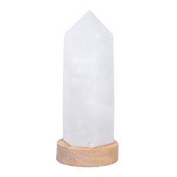 0.75kg Clear Quartz Terminated Point on Small LED Base DR527 12 Clear Quartz Terminated Point on Small LED Base DR527 | Crystal Factory
