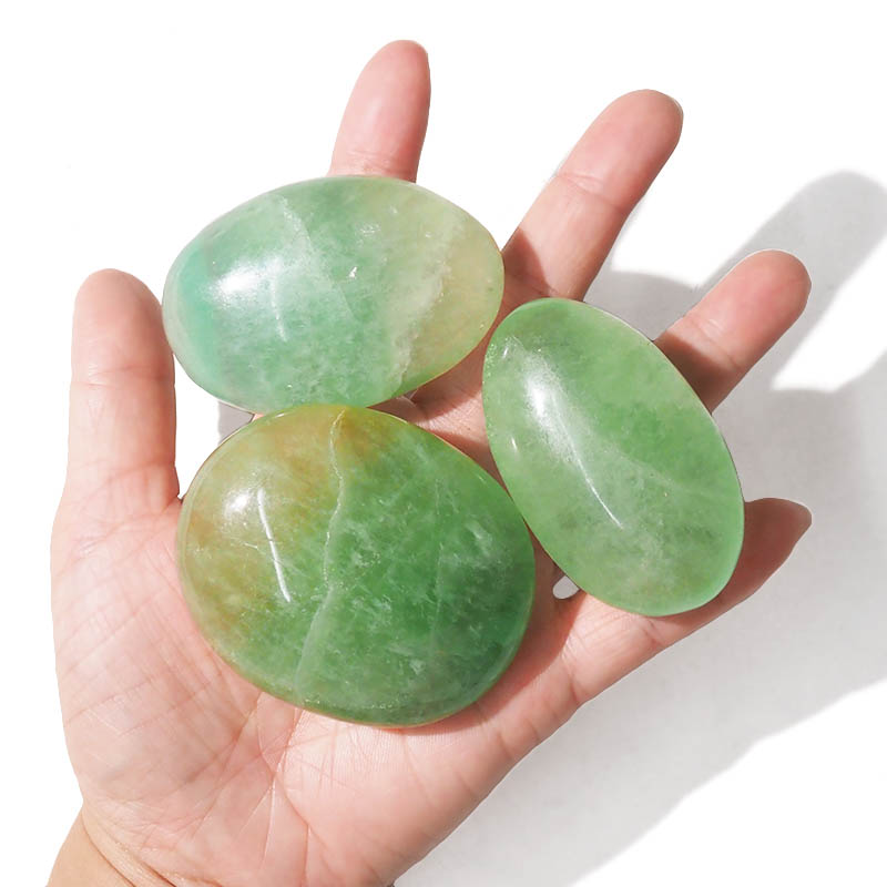 Madagascar Fluorite Palm Stones 500g Parcel 4 Madagascar Fluorite Palm Stones 500g Parcel | Crystal Factory