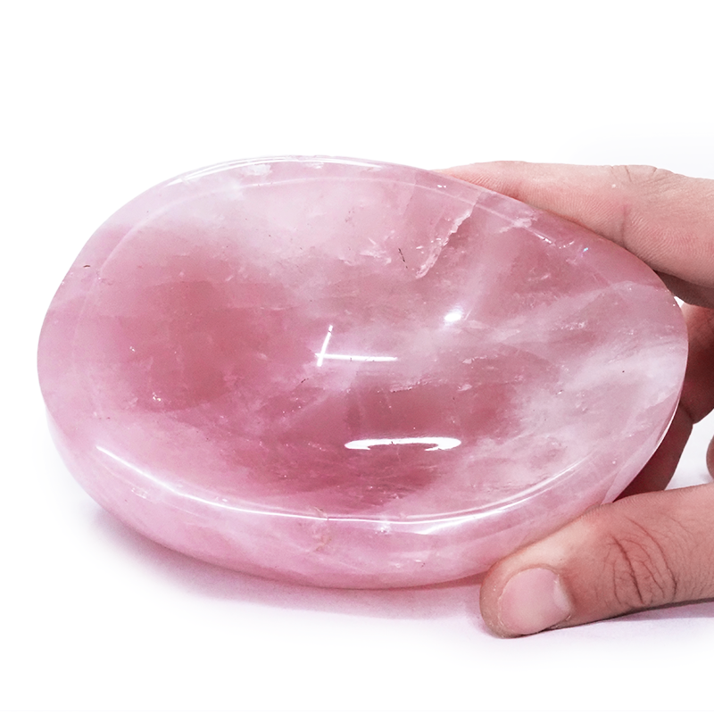 0.79kg Rose Quartz Bowl DS2654 4 Rose-Quartz-Bowl-DS2654 | Crystal Factory