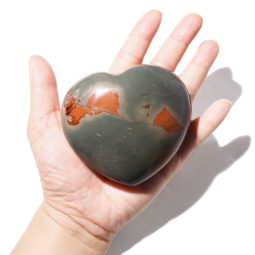 Madagascar Polychrome Jasper Heart - Medium | Crystal Factory