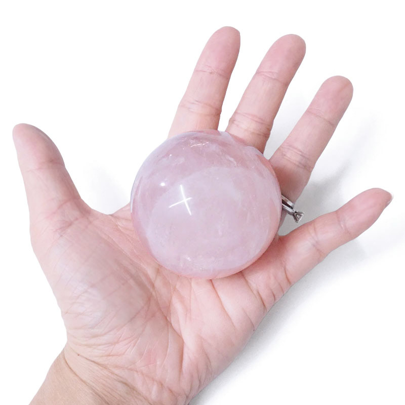 Madagascar Rose Quartz Sphere 5.50cm 4 Madagascar Rose Quartz Sphere 5.50cm | Crystal Factory