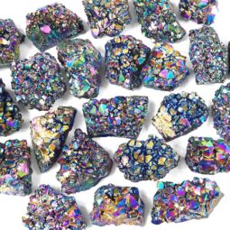 Titanium Aura Crystal Cluster - Large | Crystal Factory