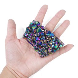Titanium Aura Crystal Cluster - Large | Crystal Factory