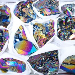Titanium Rainbow Crystal Cluster Tray | Crystal Factory
