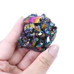 Titanium Rainbow Crystal Cluster Tray | Crystal Factory