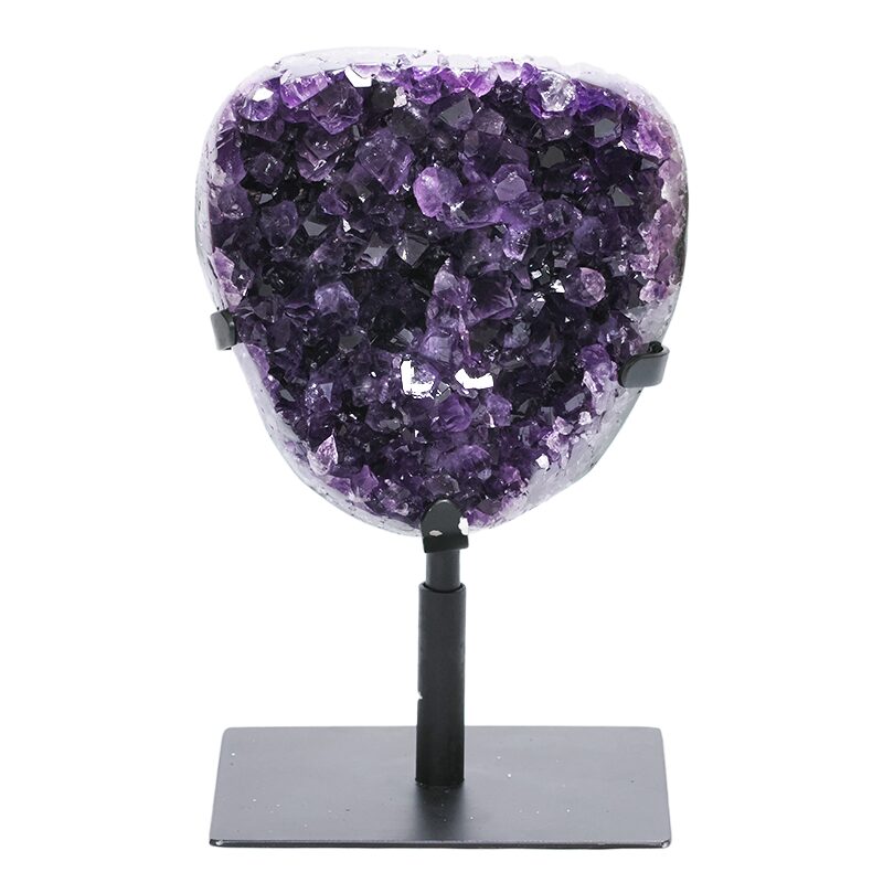 2.6kg Amethyst Druze Cluster on Rotating Stand DS2699 3 Amethyst-Druze-Cluster-on-Stand-DS2699 | Crystal Factory