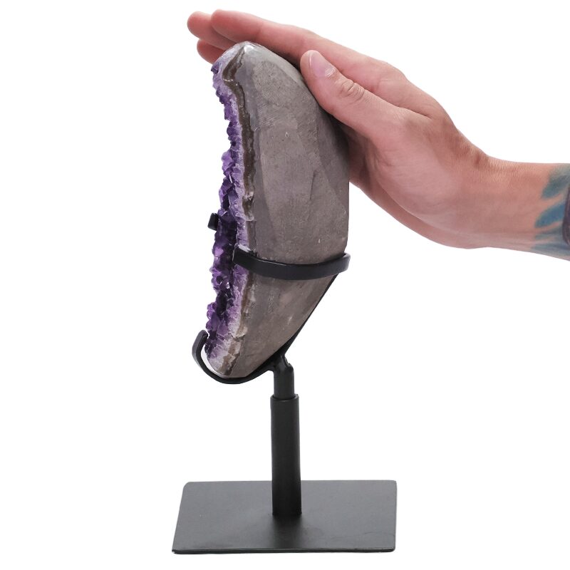 1.7kg Amethyst Druze Cluster on Rotating Stand DS2707 4 Amethyst-Druze-Cluster-on-Stand-DS2707 | Crystal Factory
