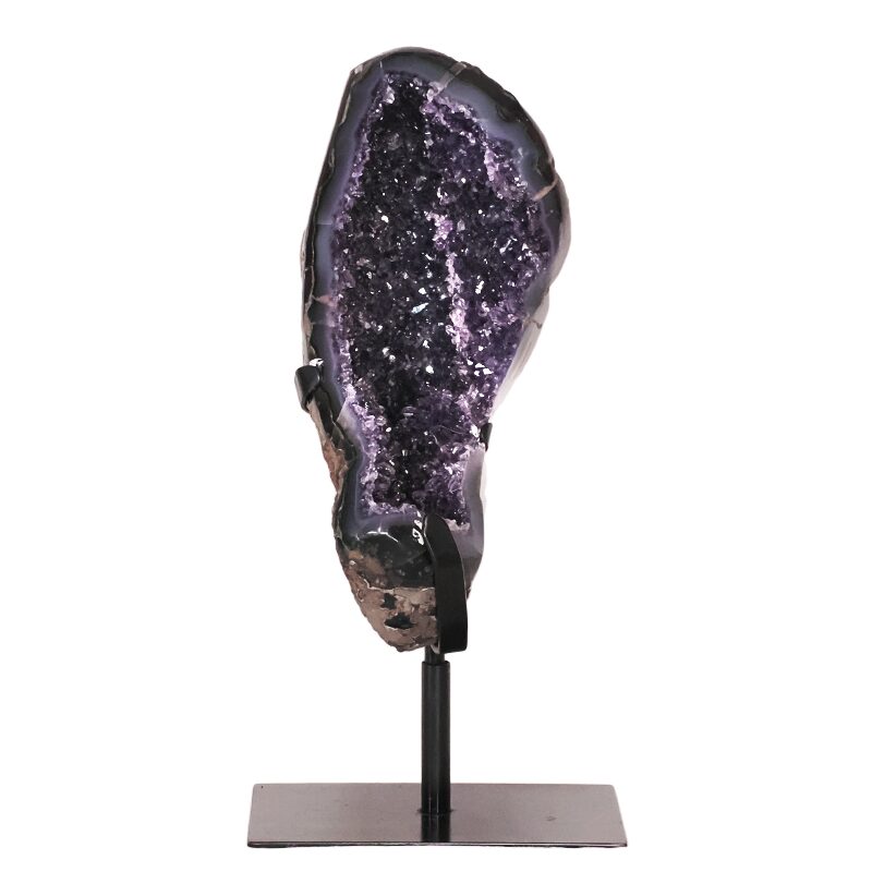 5.9kg Amethyst Druze Cluster on Rotating Stand DS2734 3 Amethyst-Druze-Cluster-on-Stand-DS2734 | Crystal Factory