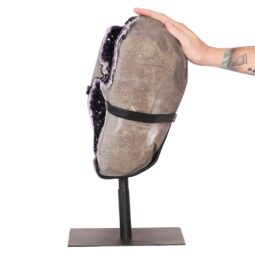 20.7kg Amethyst Druze Cluster on Rotating Stand DS2737 5 Amethyst-Druze-Cluster-on-Stand-DS2737 | Crystal Factory
