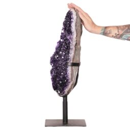 13.2kg Amethyst Druze Cluster on Rotating Stand DS2738 5 Amethyst-Druze-Cluster-on-Stand-DS2738 | Crystal Factory