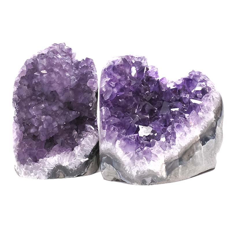 2.09kg Amethyst Polished Crystal Geode Specimen Set 2 Pieces DN1916 3 Amethyst Polished Crystal Geode Specimen Set 2 Pieces DN1916 | Crystal Factory