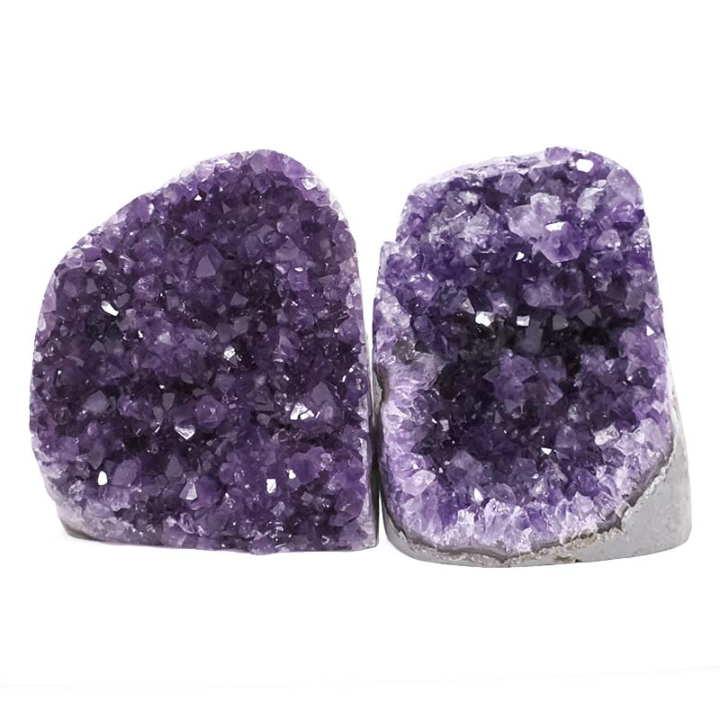 1.94kg Amethyst Polished Crystal Geode Specimen Set 2 Pieces DN19222 3 Amethyst Polished Crystal Geode Specimen Set 2 Pieces DN1922 | Crystal Factory