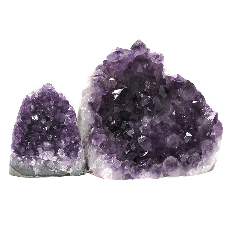 1.90kg Amethyst Polished Crystal Geode Specimen Set 2 Pieces DN1927 3 Amethyst Polished Crystal Geode Specimen Set 2 Pieces DN1927 | Crystal Factory