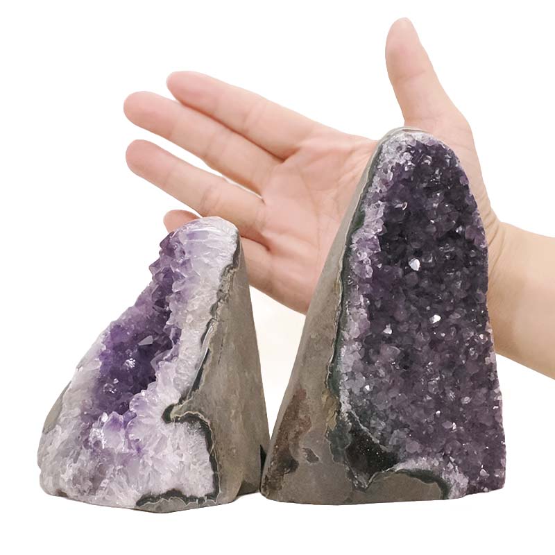 1.79kg Amethyst Polished Crystal Geode Specimen Set 2 Pieces DN1954 4 Amethyst Polished Crystal Geode Specimen Set 2 Pieces DN1954 | Crystal Factory