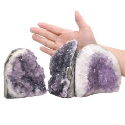 2.75kg Amethyst Polished Crystal Geode Specimen Set 3 Pieces DN1961 5 Amethyst Polished Crystal Geode Specimen Set 3 Pieces DN1961 | Crystal Factory