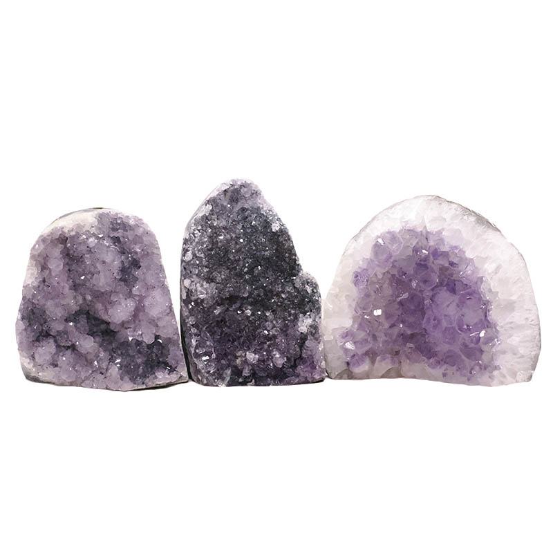 2.75kg Amethyst Polished Crystal Geode Specimen Set 3 Pieces DN1961 3 Amethyst Polished Crystal Geode Specimen Set 3 Pieces DN1961 | Crystal Factory