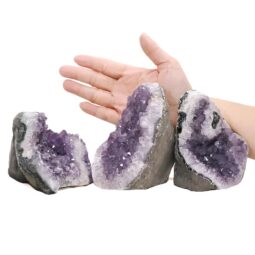 2.37kg Amethyst Polished Crystal Geode Specimen Set 3 Pieces DN1962 5 Amethyst Polished Crystal Geode Specimen Set 3 Pieces DN1962 | Crystal Factory