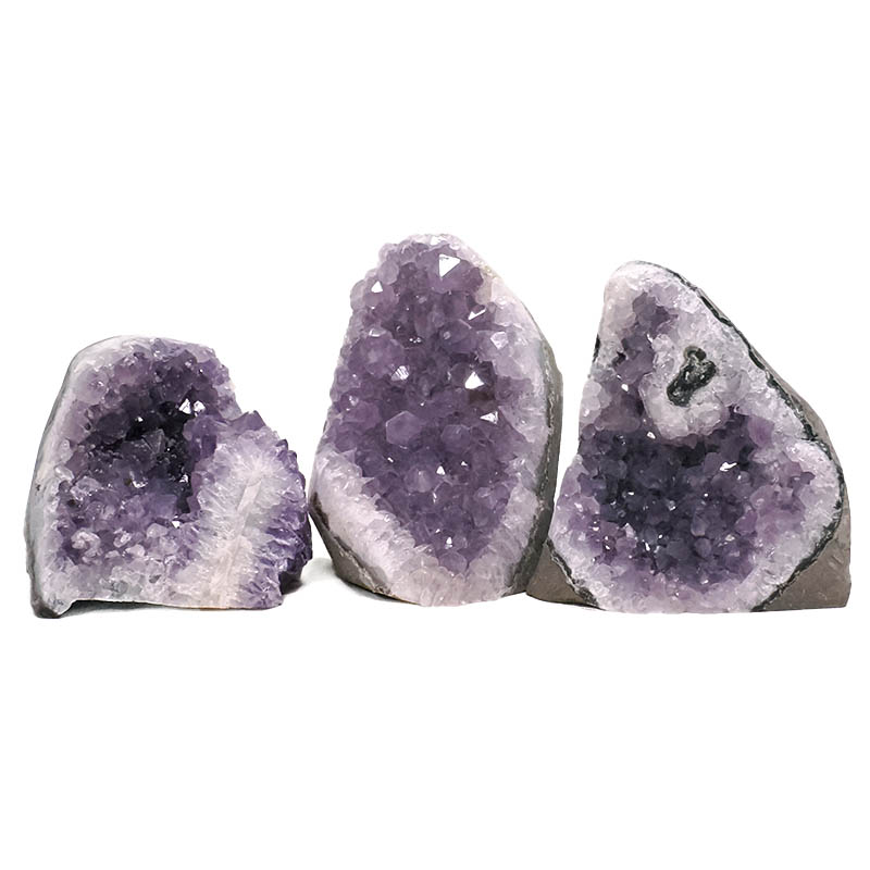 2.37kg Amethyst Polished Crystal Geode Specimen Set 3 Pieces DN1962 3 Amethyst Polished Crystal Geode Specimen Set 3 Pieces DN1962 | Crystal Factory