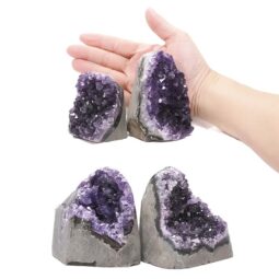 2.07kg Amethyst Polished Crystal Geode Specimen Set 4 Pieces DN1937 5 Amethyst Polished Crystal Geode Specimen Set 4 Pieces DN1937 | Crystal Factory
