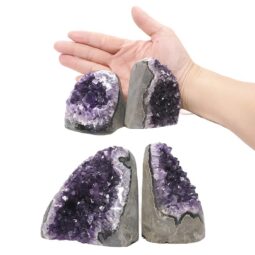 1.90kg Amethyst Polished Crystal Geode Specimen Set 4 Pieces DN1940 5 Amethyst Polished Crystal Geode Specimen Set 4 Pieces DN1940 | Crystal Factory