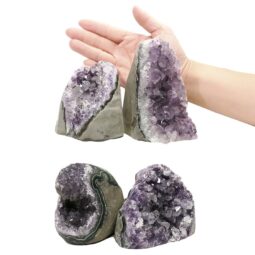 2.93kg Amethyst Polished Crystal Geode Specimen Set 4 Pieces DN1949 5 Amethyst Polished Crystal Geode Specimen Set 4 Pieces DN1949 | Crystal Factory
